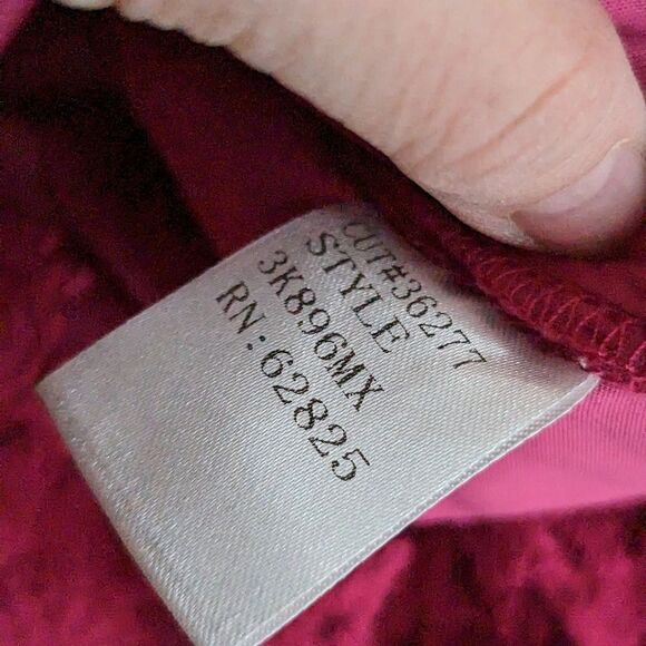 Tadashi Shoji fuschia lace dress size 6 - Picture 13 of 15